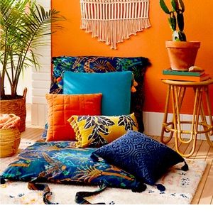 NWT Opalhouse Chaise Lounge Pillow Navy Blue